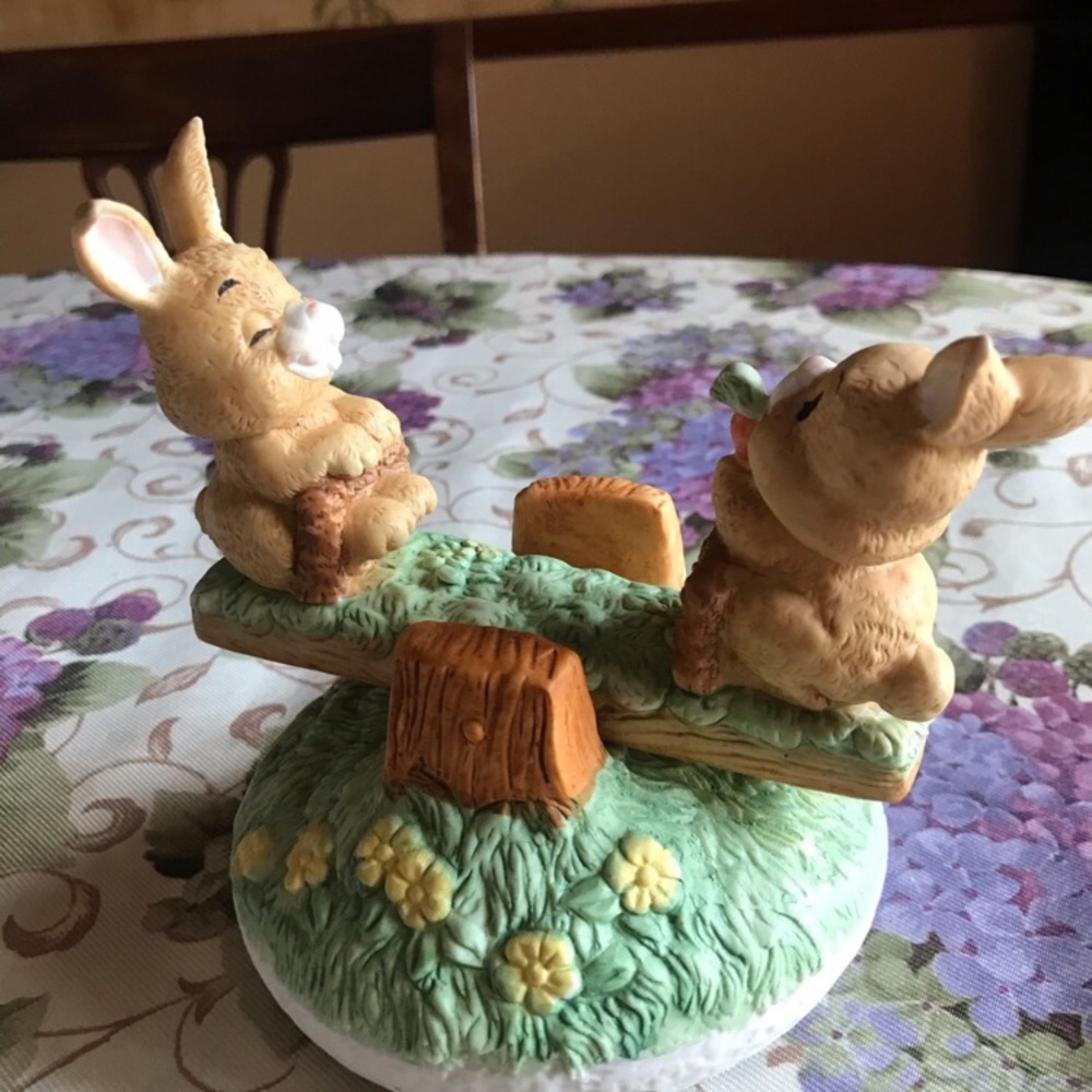MUSICAL BUNNIES ON A SEESAW “at the Easter parade” - Picture 5 of 12